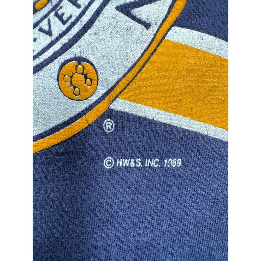 VTG 1989 Michigan Wolverines T Shirt NCAA College Football USA Made Adult S - Picture 4 of 11